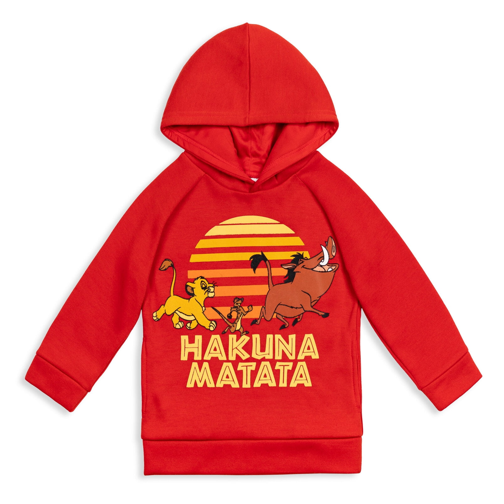 Disney Lion King Simba Timon Pumbaa Fleece Hoodie and Pants Outfit Set Toddler to Big Kid