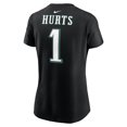 thumbnail image 3 of Women's Nike Jalen Hurts Black Philadelphia Eagles Super Bowl LIX Name & Number T-Shirt, 3 of 3