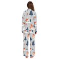 thumbnail image 3 of FORMRS Womens Pajama Set Long Sleeve Top and Pants with Pockets Soft Comfy Lounge Sleepwear, Sizes S-2XL, Gray Cartoon Houses, 3 of 7