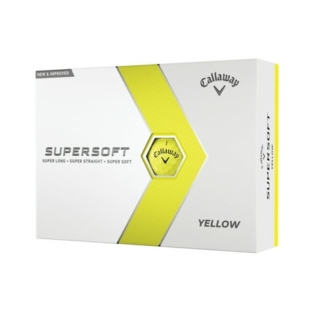 Callaway Golf 2023 Supersoft Golf Ball-Yellow 12pk