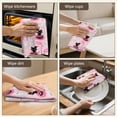 thumbnail image 6 of 2 Pcs Funny Kitchen Towels,Pink Halloween Black Cats Ghosts and Pumpkins Microfiber Dish Towels,Kitchen Tea Towels,Kitchen Towel Set (18" X 26"), 6 of 7
