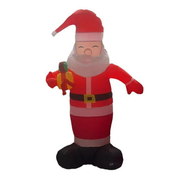 Decoración de patio,Papá Noel inflable navideño iluminado de 4,92 pies,Decoración de exteriores Decoración navideña para el hogar,Decoración de patio con luces LED para patio,Decoración
