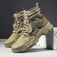 ZCNGSS Men‘s High Top Camouflage Hiking Boots Comfy Non Slip Durable