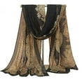 thumbnail image 1 of Women Fashion Long Soft Chiffon Flower Scarf Sheer Wrap Neck Shawl Stole Gift, 1 of 11