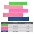 thumbnail image 2 of 5 PCS Sports Exercise Resistance Loop Bands Set Elastic Band Set for Yoga Home Gym Training (2 Sets), 2 of 5
