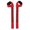 Red, variant on Professional Weight Lifting Straps for Deadlifts and Powerlifting - Black (1 Pair)