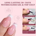 thumbnail image 3 of 9 Colors French Gel Nail Tips Pre-applied Base Coat & Tip Primer Pre-made French Nails Soft Gel Tips 15 Sizes Fake Nails False Nail Tips for Nail Art DIY, 3 of 7