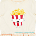 thumbnail image 4 of Inktastic Cute Kawaii Popcorn Girls Toddler Dress, 4 of 5