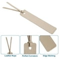 thumbnail image 3 of Uxcell 10 Pcs Leather Bookmark, Personalized Leather Bookmarks with Leather Rope for Men Women, Beige, 3 of 6