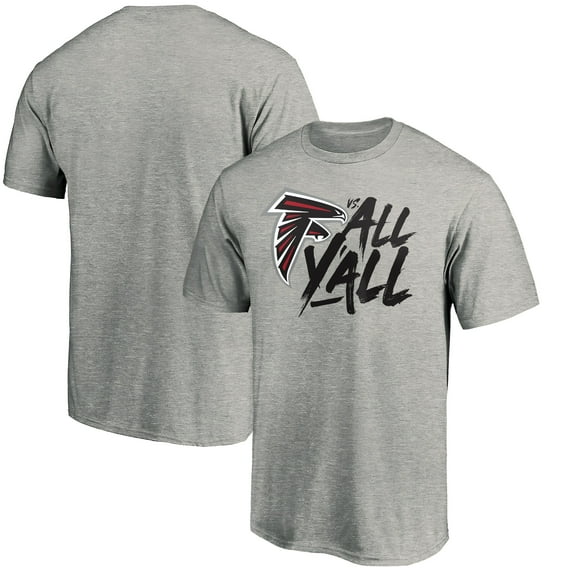 Men's Heather Gray Atlanta Falcons Falcons vs. All Y'all T-Shirt