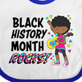 thumbnail image 4 of Inktastic Black History Month Rocks- Girl with Guitar Boys or Girls Baby Bib, 4 of 4
