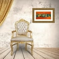 thumbnail image 3 of Loreth, Lanie 14x9 Gold Ornate Wood Framed with Double Matting Museum Art Print Titled - Orange Rhythm, 3 of 4