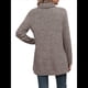 thumbnail image 4 of Tops Tipo Túnica para Mujer, Cuello Alto, Larga, Suéteres Oversize de Otoño, Abertura Lateral, Dobladillo Alto-Bajo Rosa y Gris L, 4 of 5