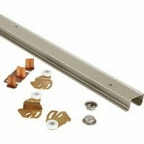 Johnson Hardware 1166G722 1166G722 2 Door Bypass Door Hardware Set with 71" Steel Track - Gold