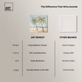 thumbnail image 6 of Painting Palm Trees Tropical Bathroom Canvas Wall Art by Art Remedy, Gallery Wrapped, 30"x30", 6 of 7