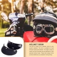thumbnail image 4 of Protector solar Casco de motocicleta Toystoory Vintage 3-Snap Brim Viseras alta resistencia A prueba de arañazos, 4 of 6