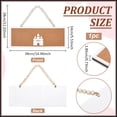 thumbnail image 2 of Rectangle Castle Pin Board Cork Board DIY 15x5 Inch Bulletin Display Board Wall Mounted Cork Board, 2 of 5