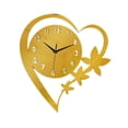 thumbnail image 4 of Reloj de pared acrílico decorativo, adorno de moda, regalo, silencioso, sin tictac, simple y creativo. Oro, 4 of 9
