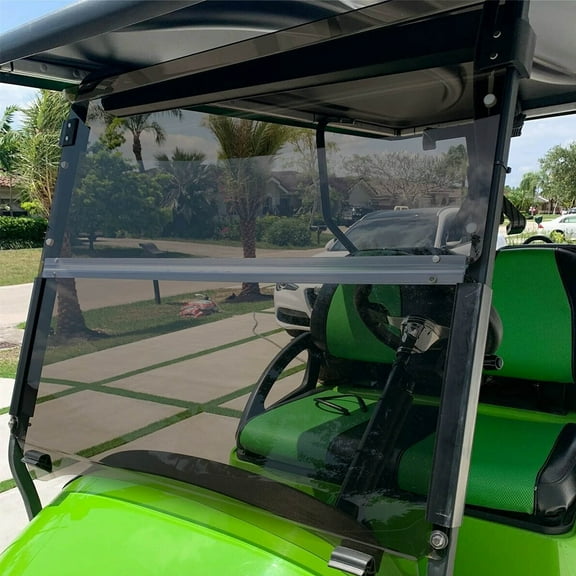 Tinted Folding Windshield Golf Cart Windscreen For Club Car Precedent 2004-UP