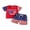 Red, variant on BemeyourBBs Toddler Baby Boys Girls 4th of July Outfit Patriotic Independence Day Baby Summer Clothes Short Sleeve American Bro Letter Sunglasses Print T Shirt Tops Stars Stripe Shorts Set