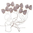 thumbnail image 2 of 6 lazos de arpillera de encaje, lazo de yute, adornos de lazo para bodas de 2,5x2,3 pulgadas, 2 of 7