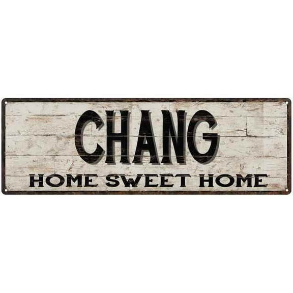 CHANG Rustic Home Sweet Home Sign Gift 6x18 Metal Decor 206180084424