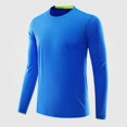 thumbnail image 2 of WAVSUF Men's Athletic Tee Round Neck Long Sleeve Breathable Fall Breathable Sports Top XL, 2 of 6