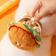 thumbnail image 3 of Pet Backpack Traction Rope Cat Vest Dog Chest Strap Going Out for A Walk Dog Rope Cartoon Hamburger Backpack Dog Traction Rope (Big Eye Burger,L), 3 of 6