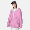 thumbnail image 3 of Fotbe Pink Chaqueta con Protección Solar UPF 50+ para Hombre y Mujer, Camisa con Capucha y Bolsillos-Medium, 3 of 7