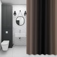 thumbnail image 6 of Ombre Abstract 36x72 Inches Waterproof Shower Curtain, Gradient Brown Black Bath Curtain Set with 12 Hooks Washable Shower Curtains for Bathroom Bathtub Decor, 6 of 9
