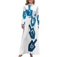 thumbnail image 2 of Nes Gadol Haya Sham dreidel dreydl dreydlekh sevivon Vestido largo Vestido de verano para mujer 2024 Vestido elegante, 2 of 5