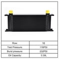 thumbnail image 3 of Kit de Enfriador de Aceite EVIL ENERGY 16 Filas 10AN para Transmisión y Motor, 3 of 6