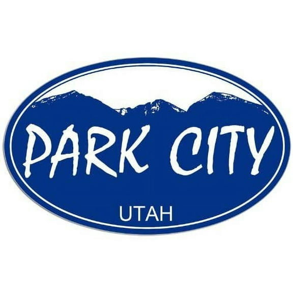 Blue Oval Park City UT Utah 3M Reflective sticker| Decal Snow ski Snowboarding
