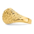 thumbnail image 4 of 14K Yellow Gold Ring Band Fashion Diamond-cut Domed, Size 5, 4 of 5