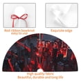 thumbnail image 4 of Sikiie Cyberpunk Cityscape Lights 30-48 inches {designName} Print Christmas Tree Skirt Snowman Xmas Tree Skirt with Edge Christmas Decorations for Holiday Party-36", 4 of 7