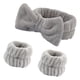 thumbnail image 5 of Muñequeras absorbentes, diadema suave para SPA, diadema para Yoga, ducha, lavado de cara Gris Yuyangstore Muñequeras para lavarse las muñecas, 5 of 8