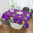thumbnail image 5 of Coolnut Mardi Gras Rectangle Tablecloth Spill-Proof Polyester Table Cloth Table Cover for Kitchen Dining Picnic Holiday Party Decoration,60"x108", 5 of 7