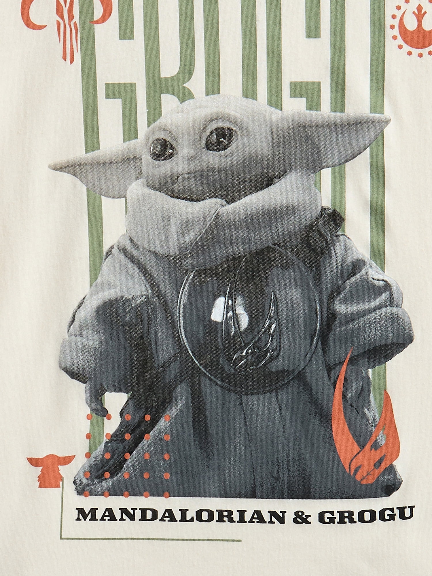 Star Wars The Mandalorian and Grogu Boys Graphic Tee with Short Sleeves, Sizes 4-18