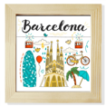 thumbnail image 1 of Español de Barcelona Sagrada Familia Pantalla de escritorio de pared de fotograma cuadrado, 1 of 4