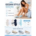 thumbnail image 4 of HIALTODAY No Show Socks Womens 6 pairs, Low Cut Invisible Cotton Ankle Socks for sport or leisure,Size 9-11, 4 of 5