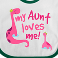 thumbnail image 4 of Inktastic My Aunt Loves Me Girls Baby Bib, 4 of 4