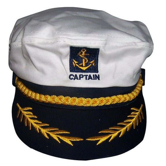 Boat Captain Sailor Yacht Skipper Nautical Anchor Adjustable Cap Hat Uni-Sex-- FREE USA Shipping--  ( 7501CW)