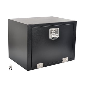 TINVHY 49x15x15 Aluminum Tool Box For Truck Pickup Trailer Bed Storage With Lock – Silver