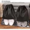 thumbnail image 5 of 10pcs Travel Shoe Bag with Clear Window Waterproof Dustproof Storage Bag for Shoes Clothes During Travel and Sports (Black), 5 of 5