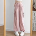 thumbnail image 1 of Basic Simple Womens High waist Overalls Fashion Casual Straight Trousers, 1 of 6