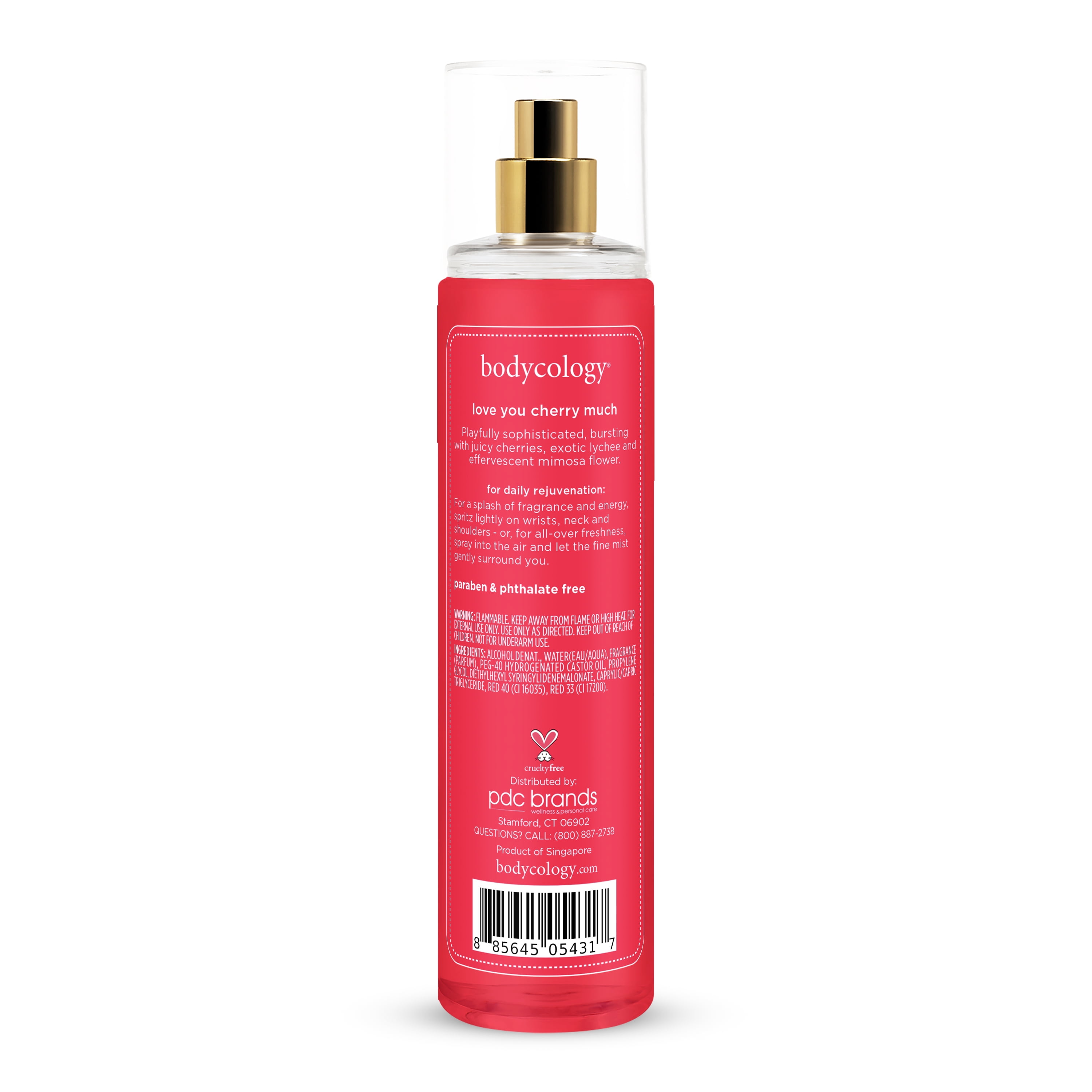 Bodycology Fragrance Body Mist, Love You Cherry Much, 8 fl oz