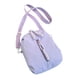 thumbnail image 4 of Bolso de hombro para mujer, bolso de viaje con cremallera, bolso de mano ligero para mujer Púrpura, 4 of 9