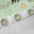 thumbnail image 4 of Erosebridal Tropical Flower Curtains Pack of 2 (42x84 Each), Jungle Animal Bear Deer Curtains Blackout, Green, 4 of 6