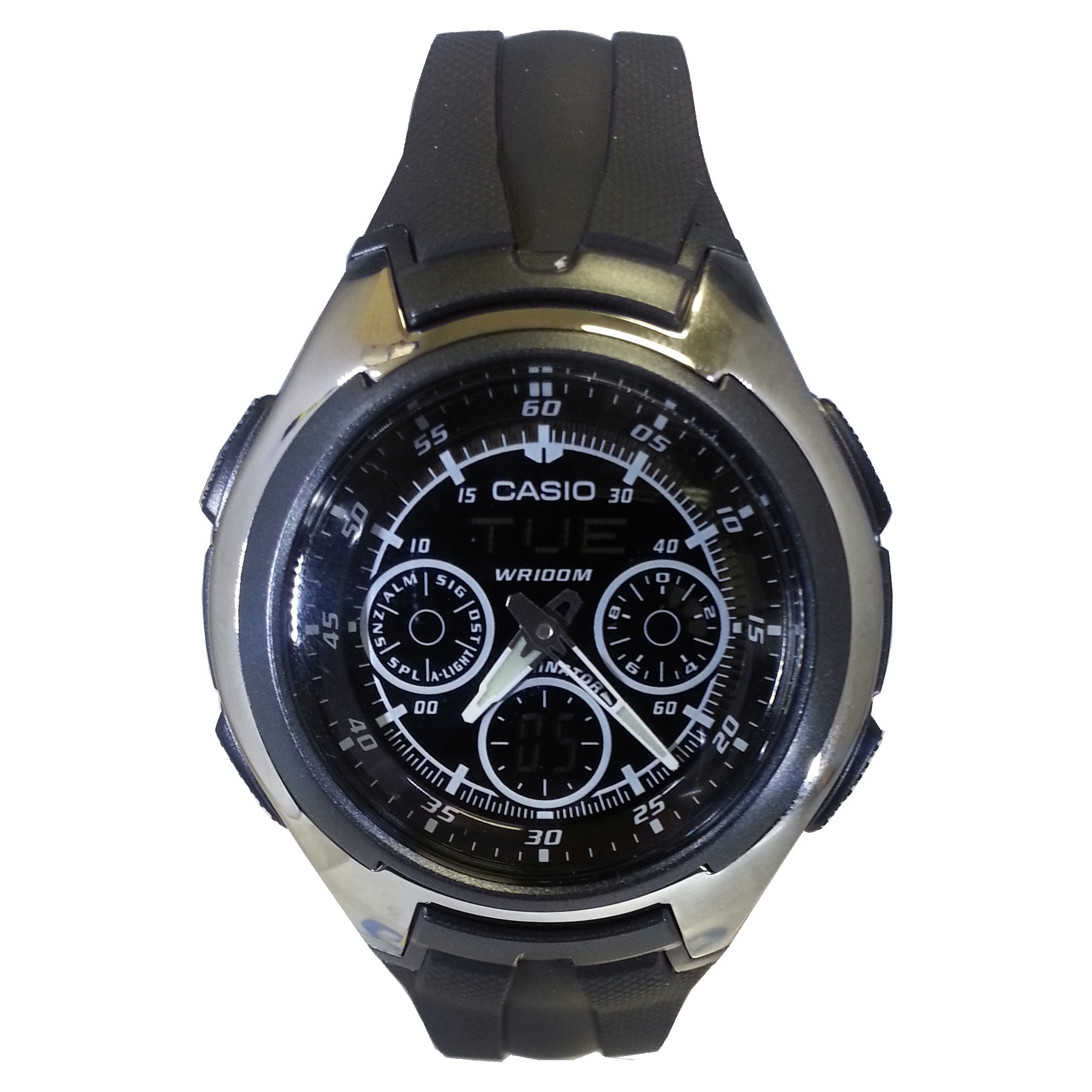 Men's AQ-163W-1B1 Analog-Digital Watch - Walmart.com