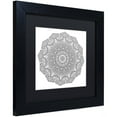 thumbnail image 2 of Trademark Fine Art "The Sigh Mandala Line Art" Canvas Art by Kathy G. Ahrens, Black Matte, Black Frame, 2 of 4